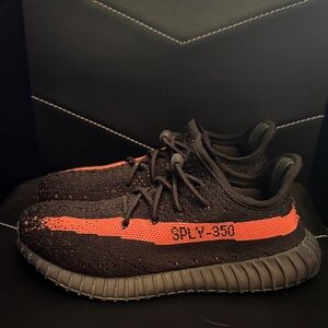 Yeezy Kids Shoes in Black and Red SPLY-350 Youth 3 Adidas